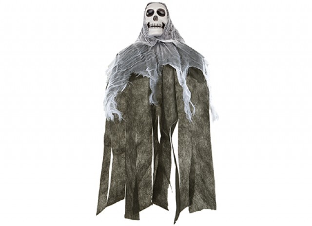 80cm Hanging Ghost Skull Decoration - Spooky Home Decor for Halloween Season