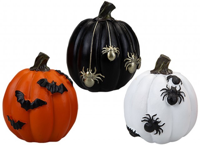 Pumpkin Decorations - Assorted Autumnal Accents for Fall Home and Garden Decoration
