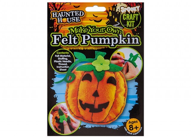 Make Your Own Felt Pumpkin Craft Kit - DIY Fall Decor & Handmade Home Ornament