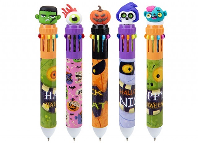 Halloween 10 Colour Assorted Pen Set - Vibrant Stationery Writing Tool