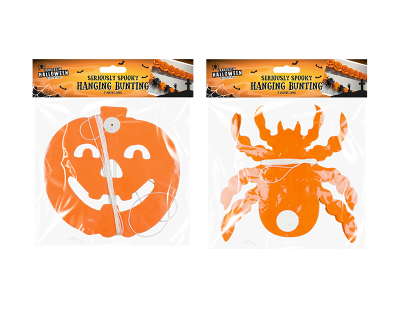 Halloween Bunting - Assorted Decorative Strings for Home and Party Supplies