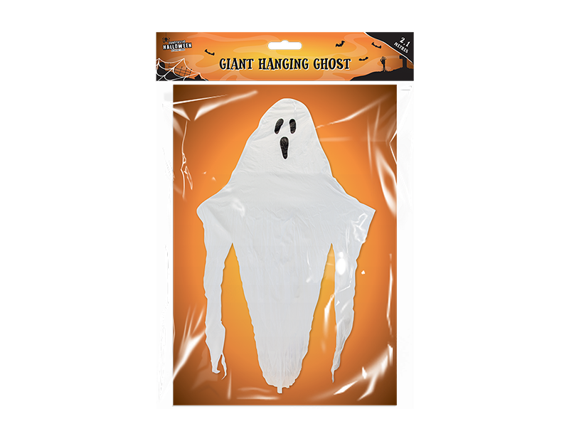 Giant Hanging Ghost Decoration - 2.1m Large Size Spooky Halloween Home Decor