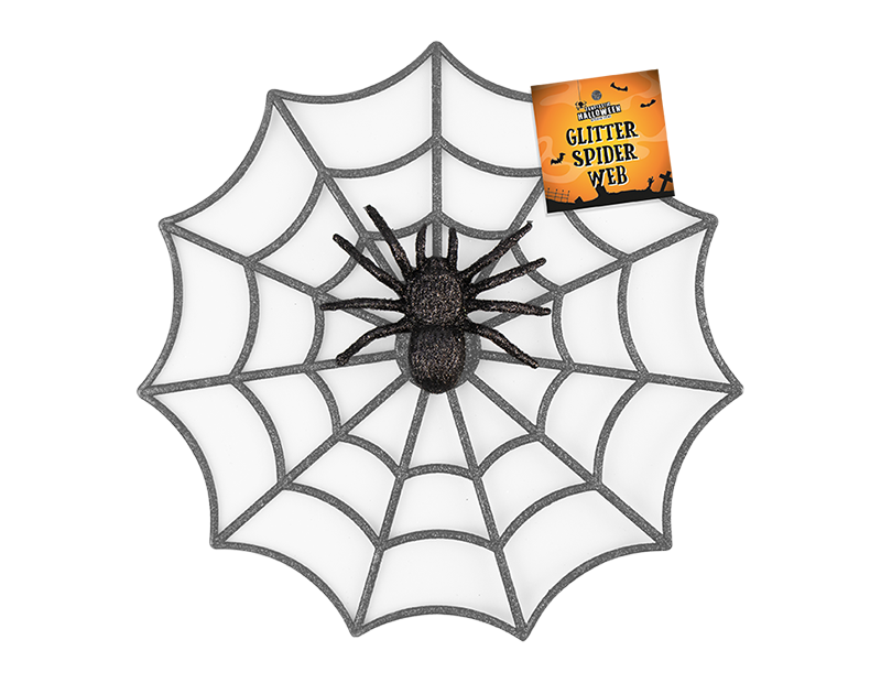 Plastic Spider Web Decoration - Assorted Halloween Home Decorations for Outdoor and Indoor Use