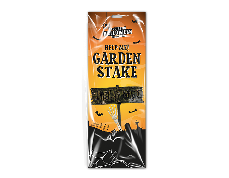 Halloween Help Me Garden Stake - Durable Spooky Sign for Fall Home Decor