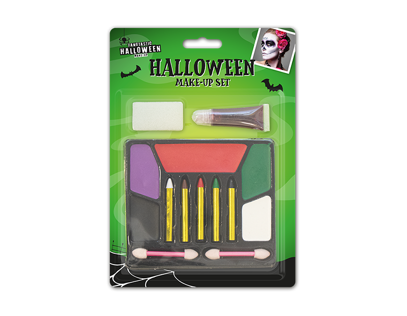 Halloween Costume Makeup Set - Spooky Face Paint and Ghost Zombie Makeup Kit