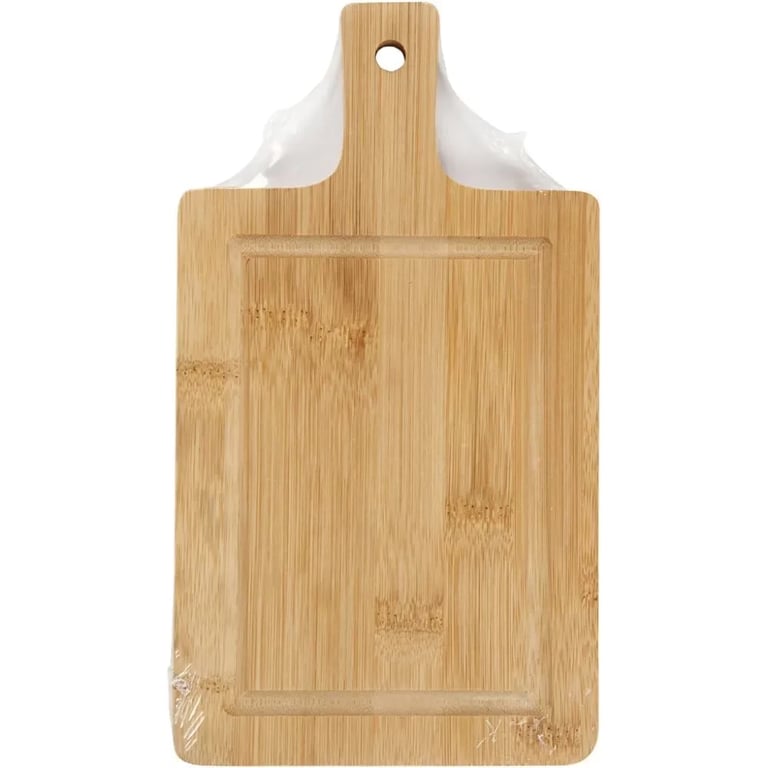 25cm Wooden Kitchen Cutting Board - Durable Food Preparing Surface