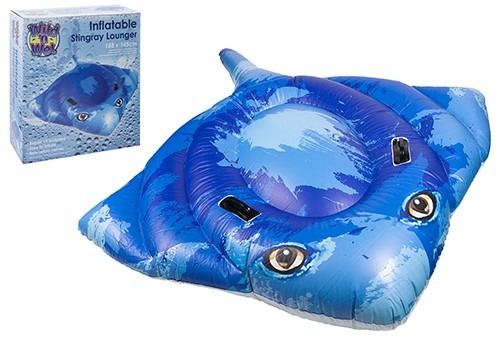 Inflatable Stingray Lounger - Ultimate Outdoor Summer Lounge for Pool and Beach Relaxation