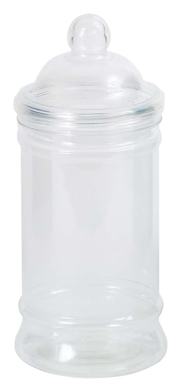 Glass Decorative Candy Jar - Sweet Home and Kitchen Storage Container