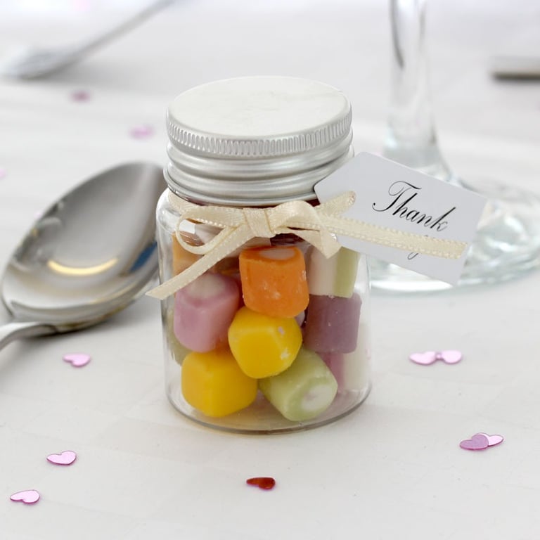 Mini Candy Favour Jar - Sweet Home Decor and Wedding Gift Idea
