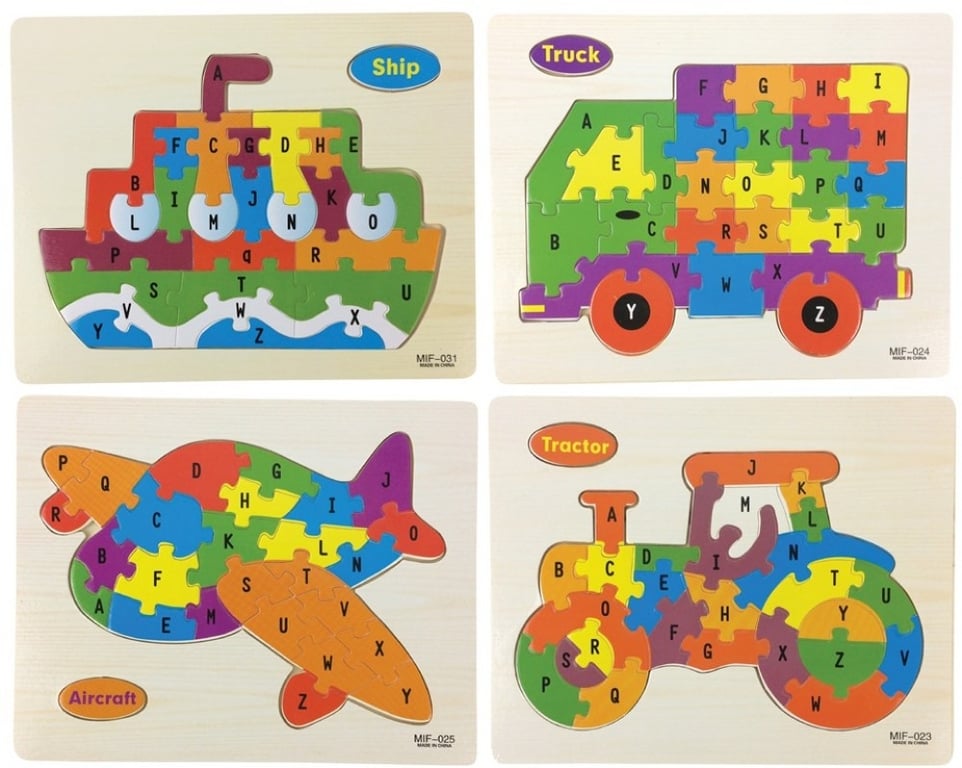 Wooden Jigsaw Puzzle - Assorted Pieces for Family Fun and Home Decor