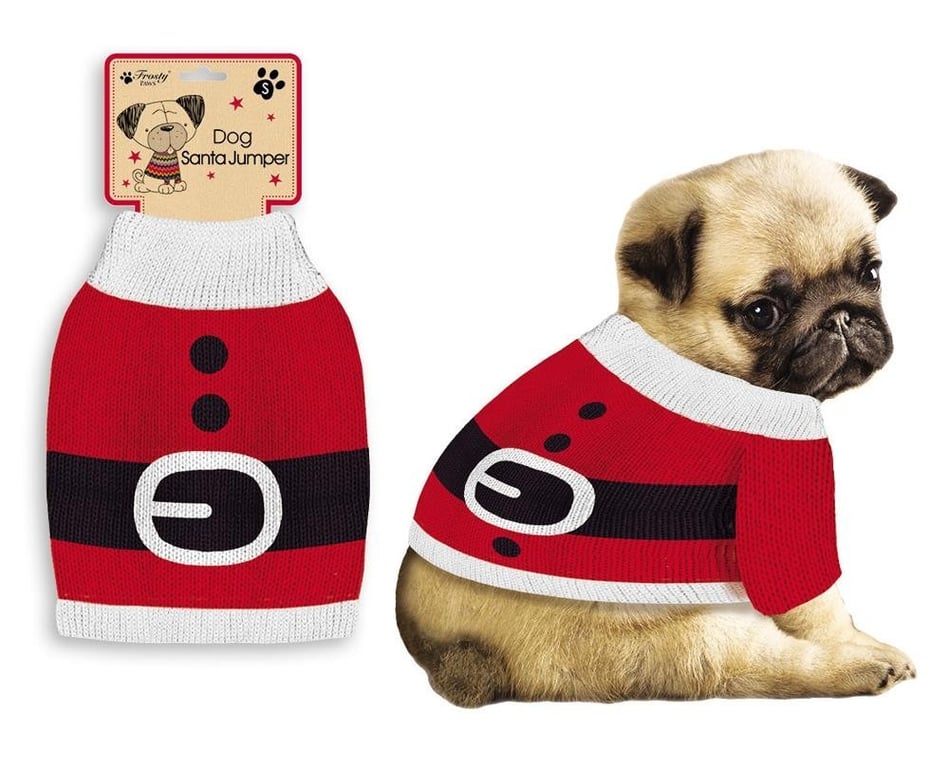 Santa Pet Knitted Jumper - Festive Winter Protection for Pets
