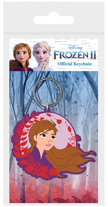Frozen 2 Anna Rubber Keychain - Official Character Collectible Keyring Figurine