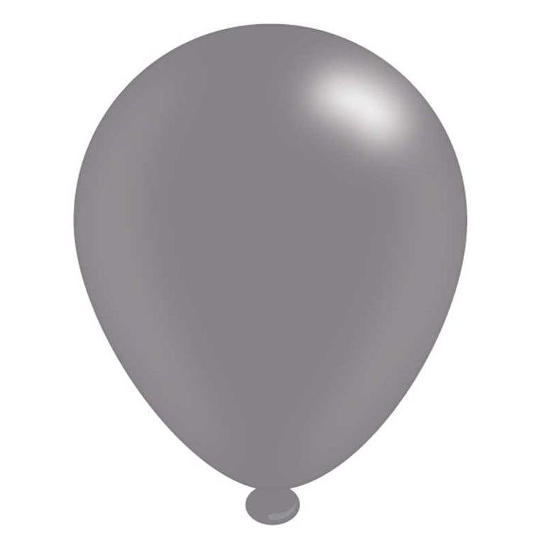 Silver Latex Balloons - 8 Pack Party Decorations for Home and Event Use