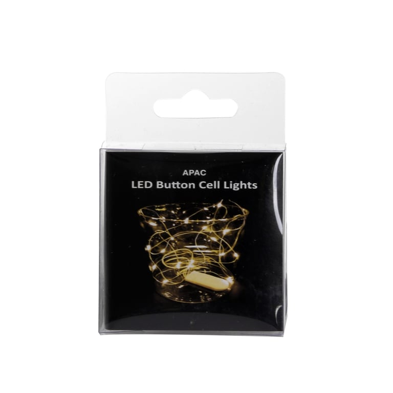 Warm White Elements Firefly LED Lights - 20 Piece Energy Efficient Decorative Home Lighting Set