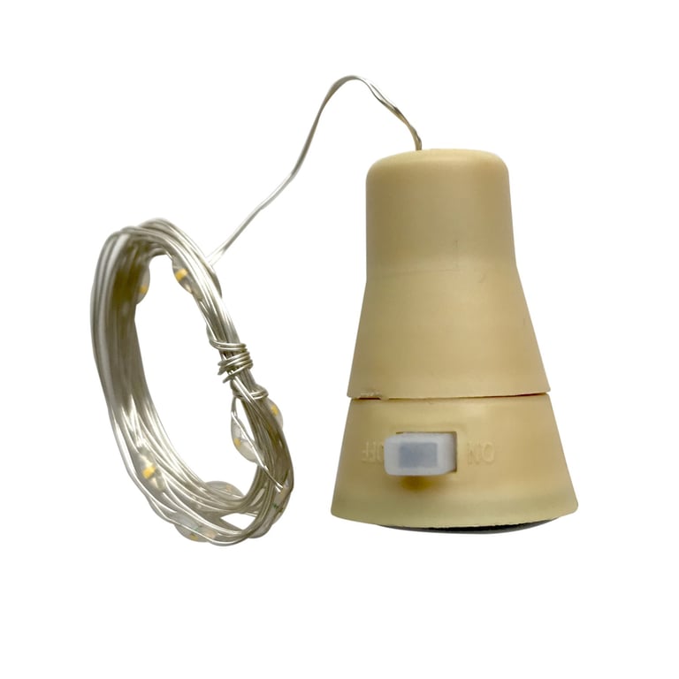 Warm White Solar Powered Bottle Light - 10 Bulbs, Portable LED Camping Lantern for Outdoor Use