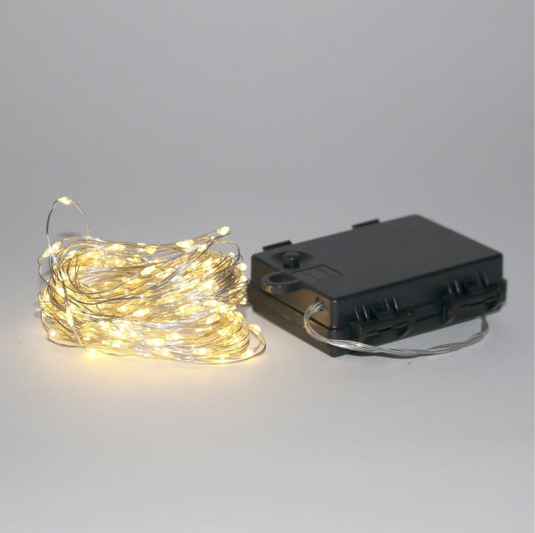 Warm White Outdoor Firefly String Lights - Weatherproof LED Home Decor Lighting for Garden Parties and Nighttime Ambiance