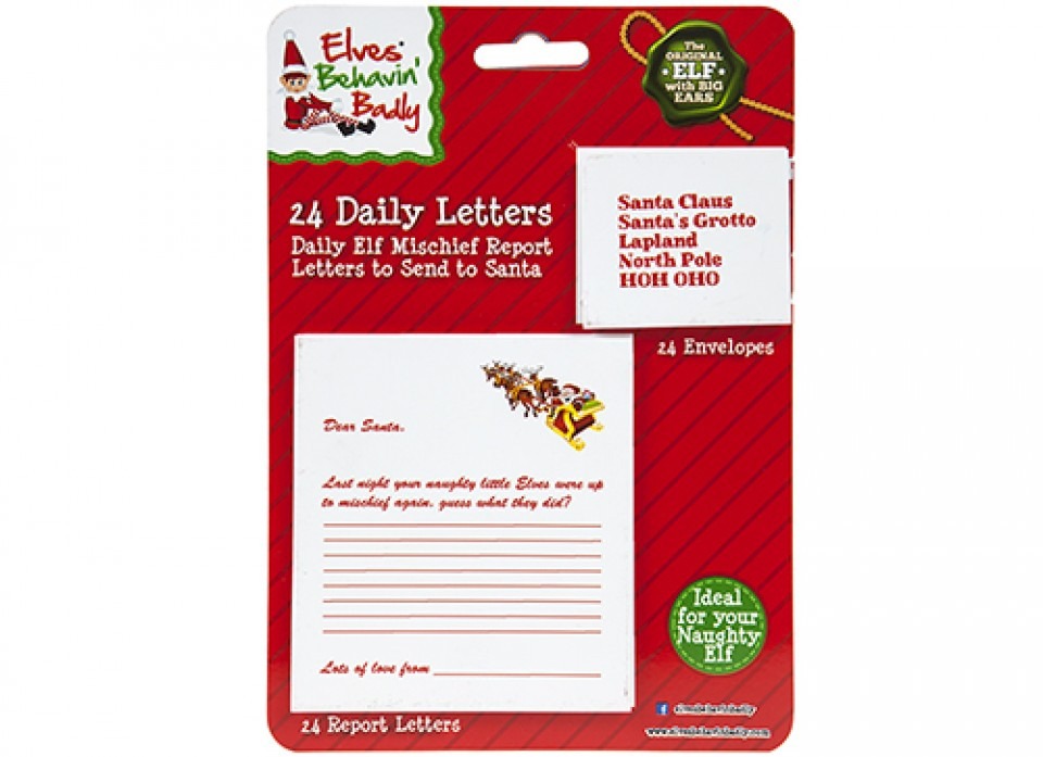 24pc Christmas Letter Set with Envelopes - Personalized Holiday Greeting Cards and Stationery