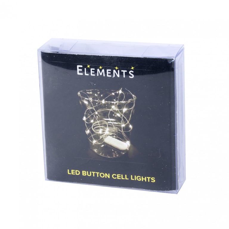 Blue White Elements Firefly LED 20 Bulb Outdoor/Indoor Lighting Set