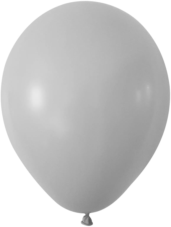 Grey Latex Balloons - 12 inch, Pk 100, Party and Home Decor Use