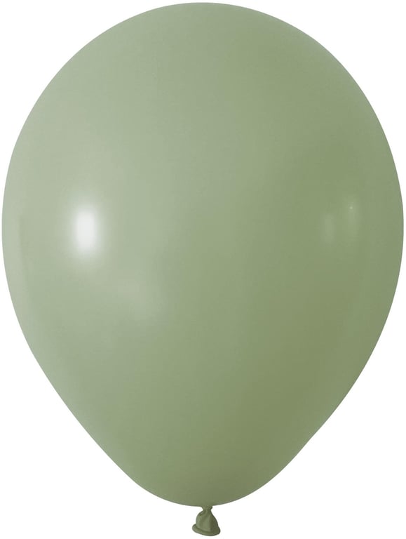 Sage Green Latex Balloons - 12 Party Decorations (Pk 100)