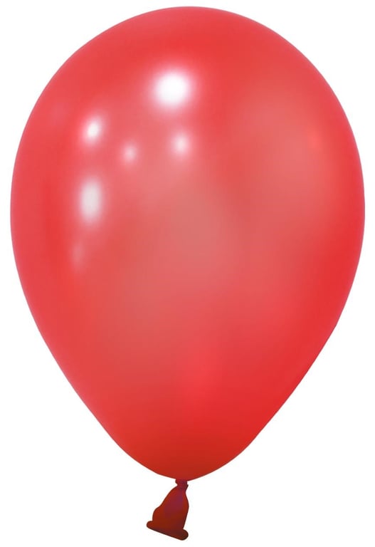 Red Metallic Latex Balloon 5 inch (Pk 100) - Home Decor Party Decoration Balloons for Events
