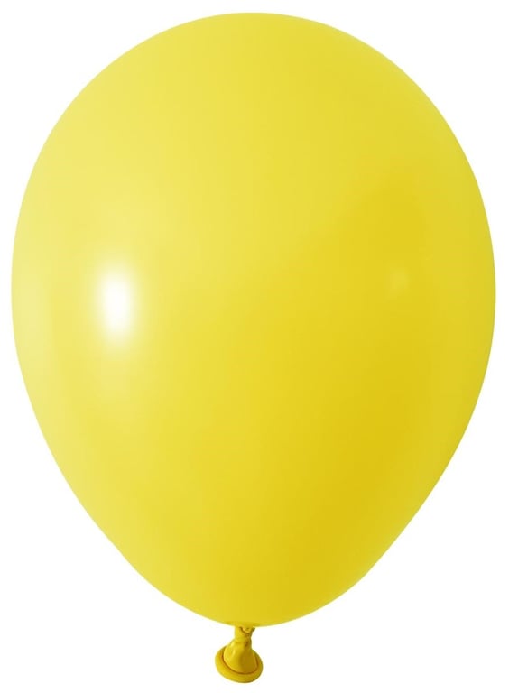 Yellow Latex Balloons - Round Shape, 5 Inch, Pack of 100 Party Decorations