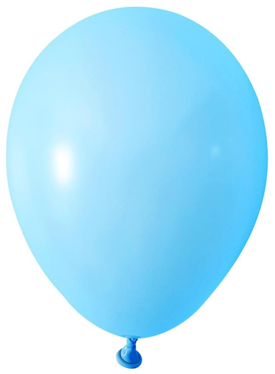 Light Blue Latex Balloons - Round Shape, 5 inch (Pk 100) - Perfect for Parties & Home Decor