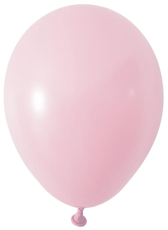 Macaron Pink Round Shape Latex Balloons - 5 inch Party Decorations (Pk 100)