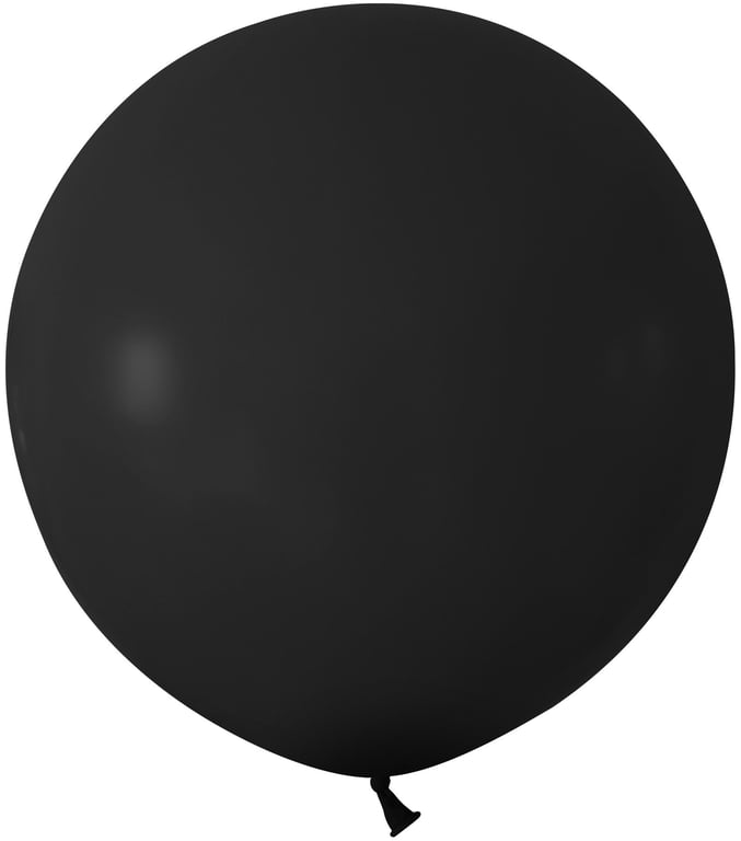 Black Jumbo Latex Balloon - 24inch Party Decoration (Pk 3)