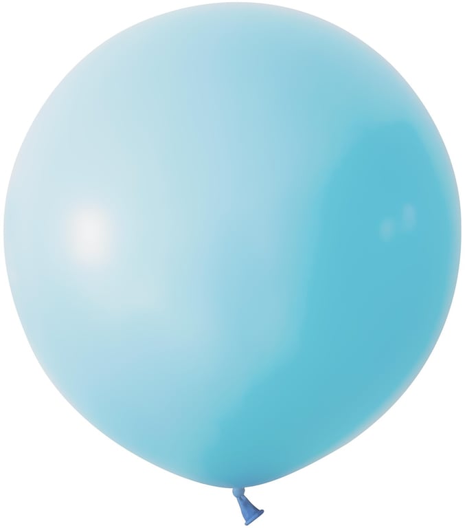 Macaron Blue Jumbo 24 Latex Party Balloons (Pk 3) - Perfect for Special Events and Celebrations