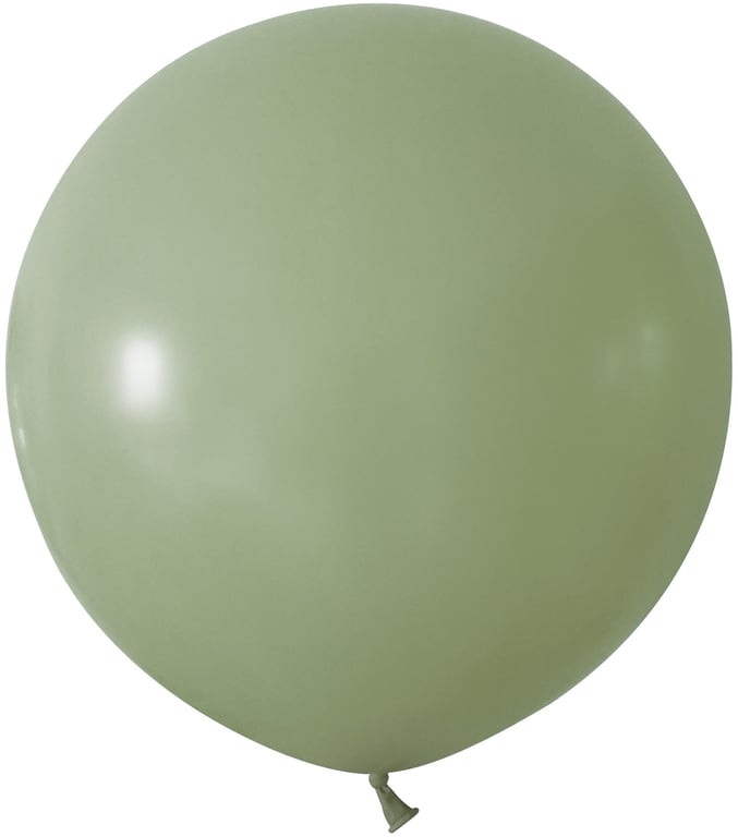 Sage Green Jumbo Latex Balloons - 24 Inflatable Party Decorations (Pack of 3)