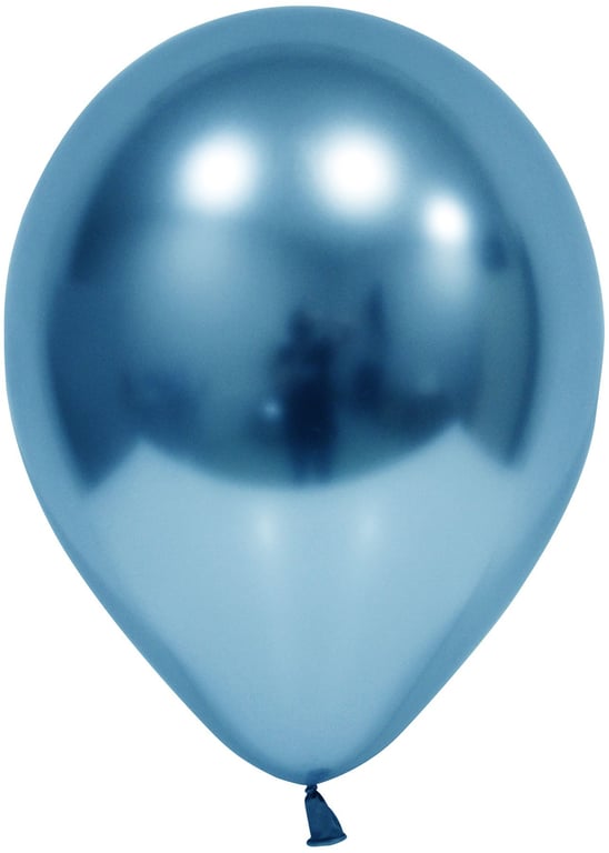Blue Chrome Latex Balloons - 12 Inch, Pk50 Party Decorations