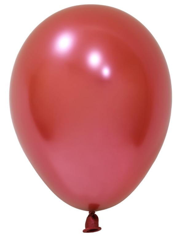Red Chrome Latex Balloons 5inch - Pack of 100 Party Decorations for Home & Garden