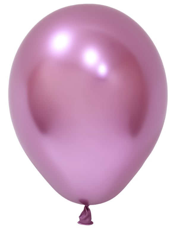 Pink Chrome Latex Balloon 5inch - Set of 100 Decorative Party Balloons for Home and Birthday Celebrations
