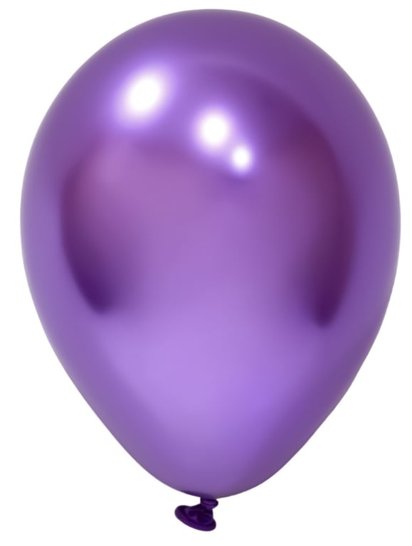 Violet Chrome Latex Balloons 5inch - Pack of 100 for Home Decor & Party Decoration
