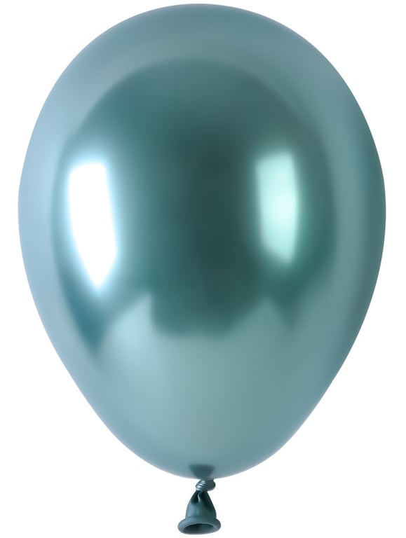 Green Chrome Latex Balloons 5inch - Pack of 100 Party Decorations