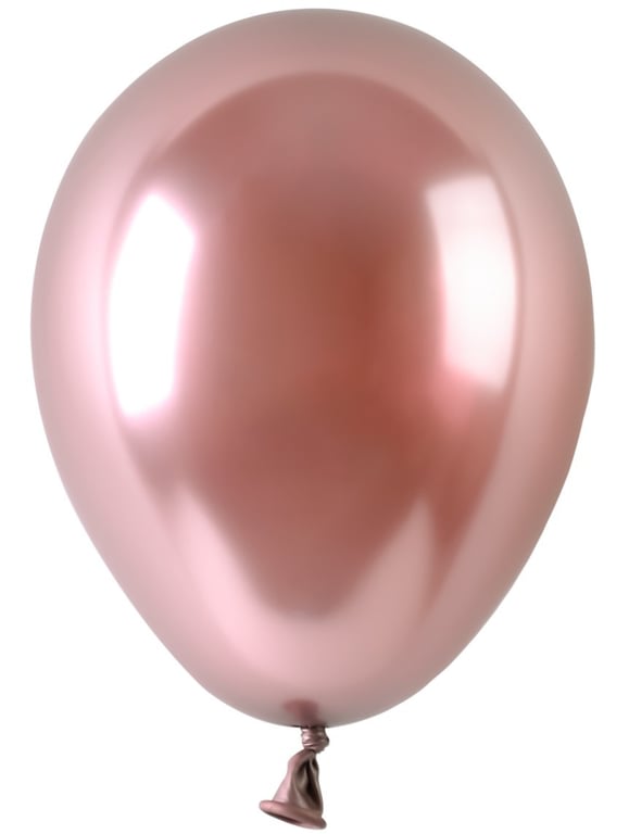 Rose Gold Chrome Latex Balloon 5inch - Pack of 100 Party Decorations