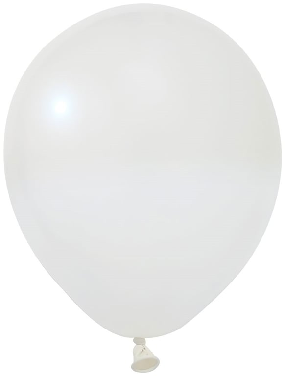 White Latex Balloons 10inch - Pack of 100 Party Decorations