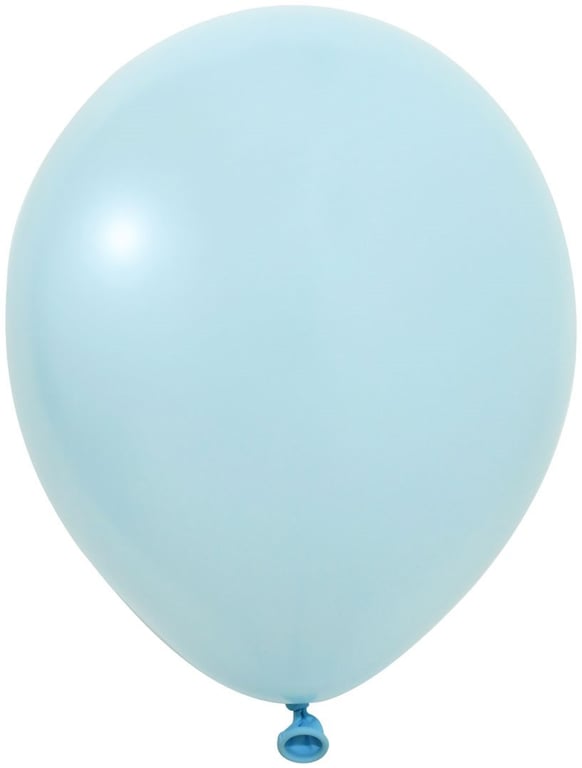 Macaron Blue Latex Balloons (10inch) - Pack of 100 Party Decorations