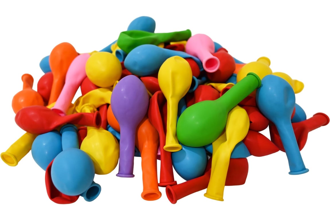 Assorted 10inch Latex Balloons - Pack of 100 Decorative Party Event Supplies