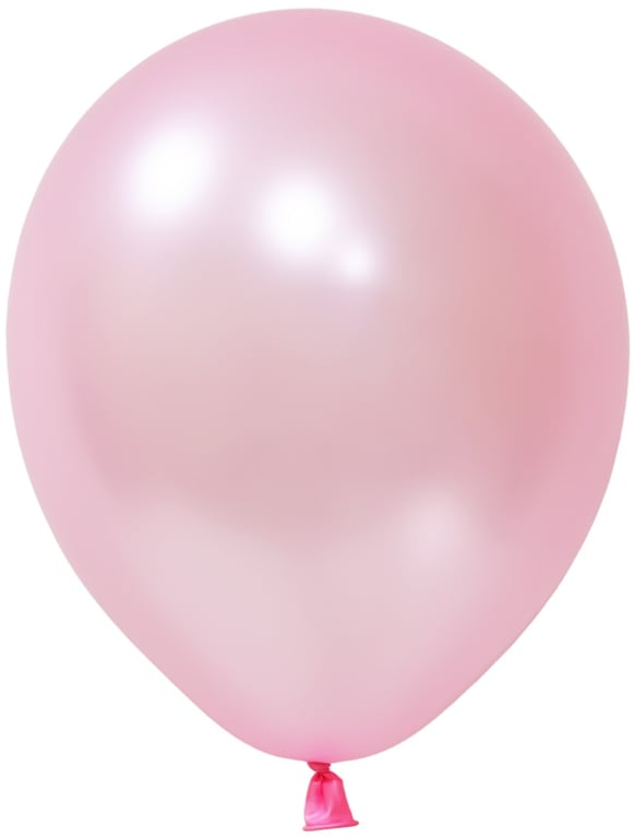 Pink Metallic Latex Balloon 10 inch - Pack of 100, Perfect for Home Decor and Party Events