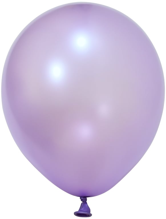 Light Violet Metallic Latex Balloons - 10inch Pack of 100 Party Decorations