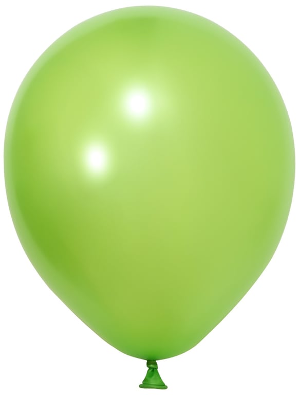 Light Green Metallic Latex Balloons - 10inch (Pack of 100) - Home Decor Party Supplies