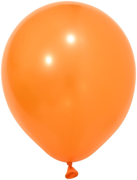 Orange Metallic Latex Balloons - 10inch (Pack of 100) for Party Decorations and Home Use