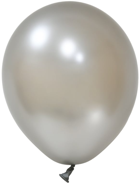Silver Metallic Latex Balloons - 10inch Pack of 100, Perfect Party Decorations and Home Accents