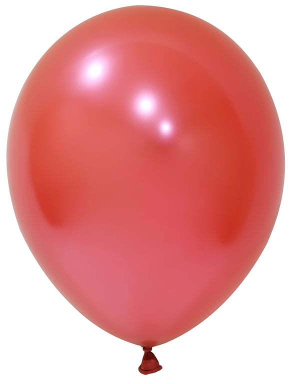 Red Chrome Latex Balloons 10inch Pack of 50 Party Decorations