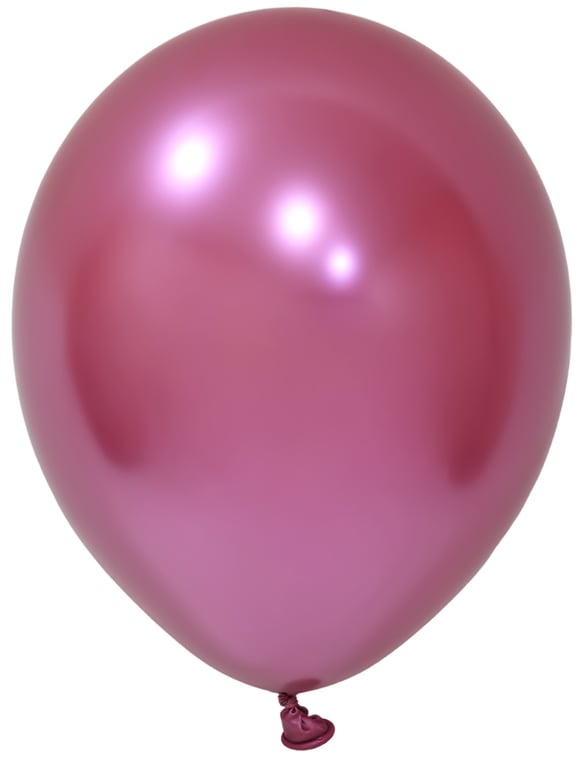 Fuchsia Chrome Latex 10inch Party Balloons (Pack of 50) - Perfect for Home Decoration and Birthday Celebrations