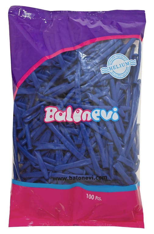Blue Modelling Balloons - Pack of 100 for Party and Event Decoration