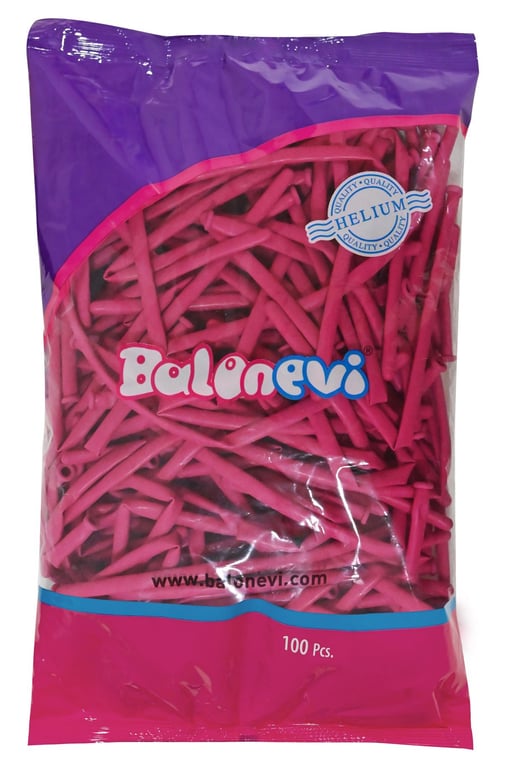 Fuchsia Modelling Balloons - 100 Pack Decorative Event Party Balloons