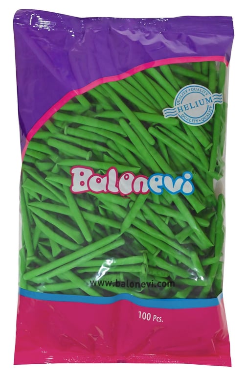 Light Green Modelling Balloon - 100 Piece Party Decoration Pack